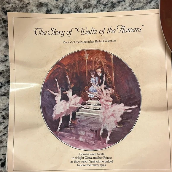 Plate V of the Nutcracker Ballet Collection—The Waltz of the Flowers 1980 - Picture 2 of 3